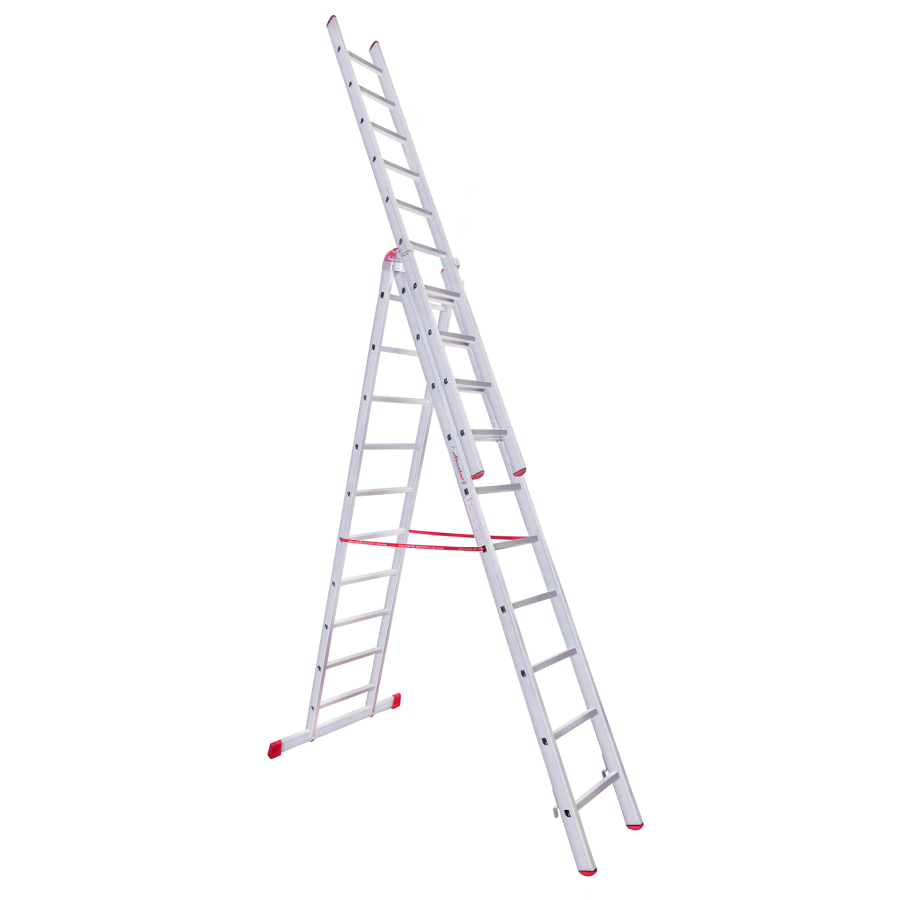 Akrobat Marka Çok Amaçlı 3 Parçalı Alüminyum Merdiven 4X3 (Kargo Şubesi Teslimlidir)
